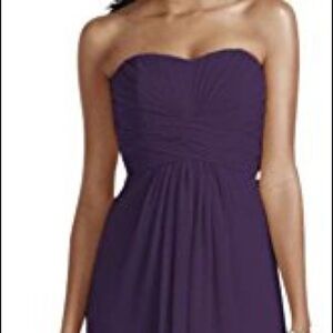 David’s bridal deep purple dress